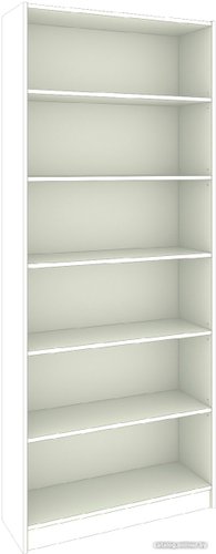 Стеллаж Кортекс-мебель Бинго км.02567 80x202 (белый)