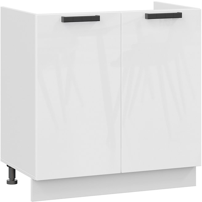 

Шкаф напольный Трия Детройт 1Н8М исп.2 (белый/белый глянец)