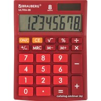 Бухгалтерский калькулятор BRAUBERG Ultra-08-WR 250510 (бордовый)