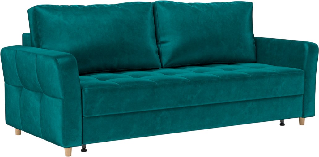 

Диван Мебель-АРС Пантен (бархат сине-зеленый Star Velvet 43 Black Green)