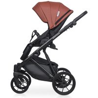 Универсальная коляска Riko Montana Ecco 3 в 1 (17, темно-бордовый)