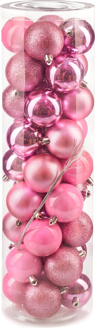 

Елочная игрушка Ausini VT25-04002-7 (розовый, 36 шт)