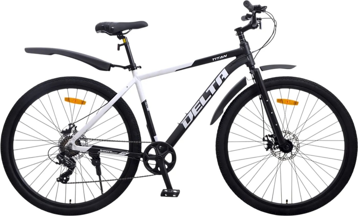 Велосипед Delta Titan 29 р.19 TITAN29.19.BK-WT (черный/белый, разобранный)
