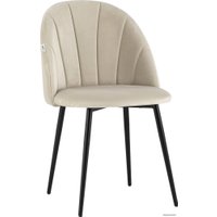 Стул Stool Group Логан (велюр, бежевый/серый)