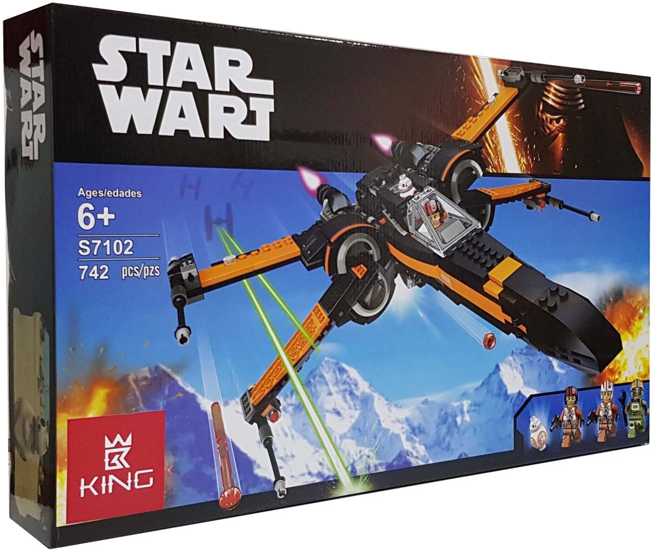 

Конструктор King Star War S7102 Звездный истребитель