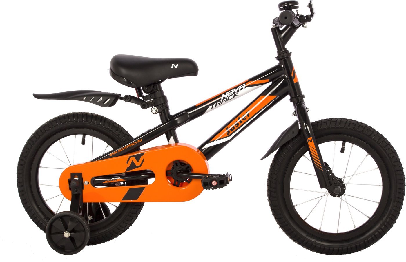 

Детский велосипед Novatrack Juster 14 2023 145JUSTER.BK23 (черный)