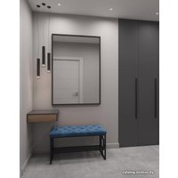 Банкетка Hype Mebel Квадро Люкс (черный/зеленый)