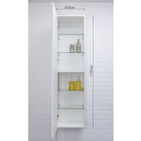  Домино Шкаф-пенал 40 Graffo без ящика (белый глянец) в Бресте