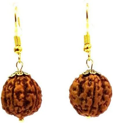 

Серьги Handmade ИП Егорова Рудракша 14мм цвет золото