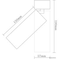 Точечный светильник Donolux Rollo DL18895R15W1W ST