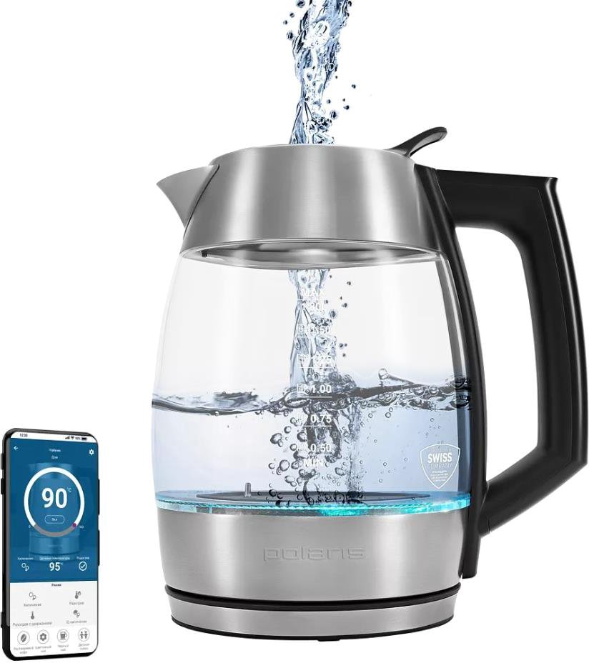 

Электрический чайник Polaris PWK 1841CGLD WI-FI IQ Home