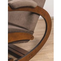 Кресло-качалка Glider Экси М (темно-коричневый/орех антик)