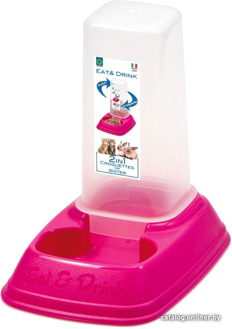 Кормушка механическая Georplast Mini Dispenser Eat & Drink 10087 (в ассортименте)