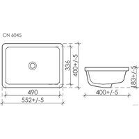 Умывальник Ceramica Nova Element CN6045