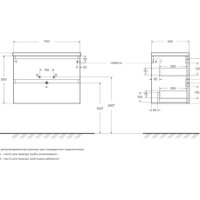  BelBagno Тумба под умывальник Kraft 39-700/390-2C-SO-СO