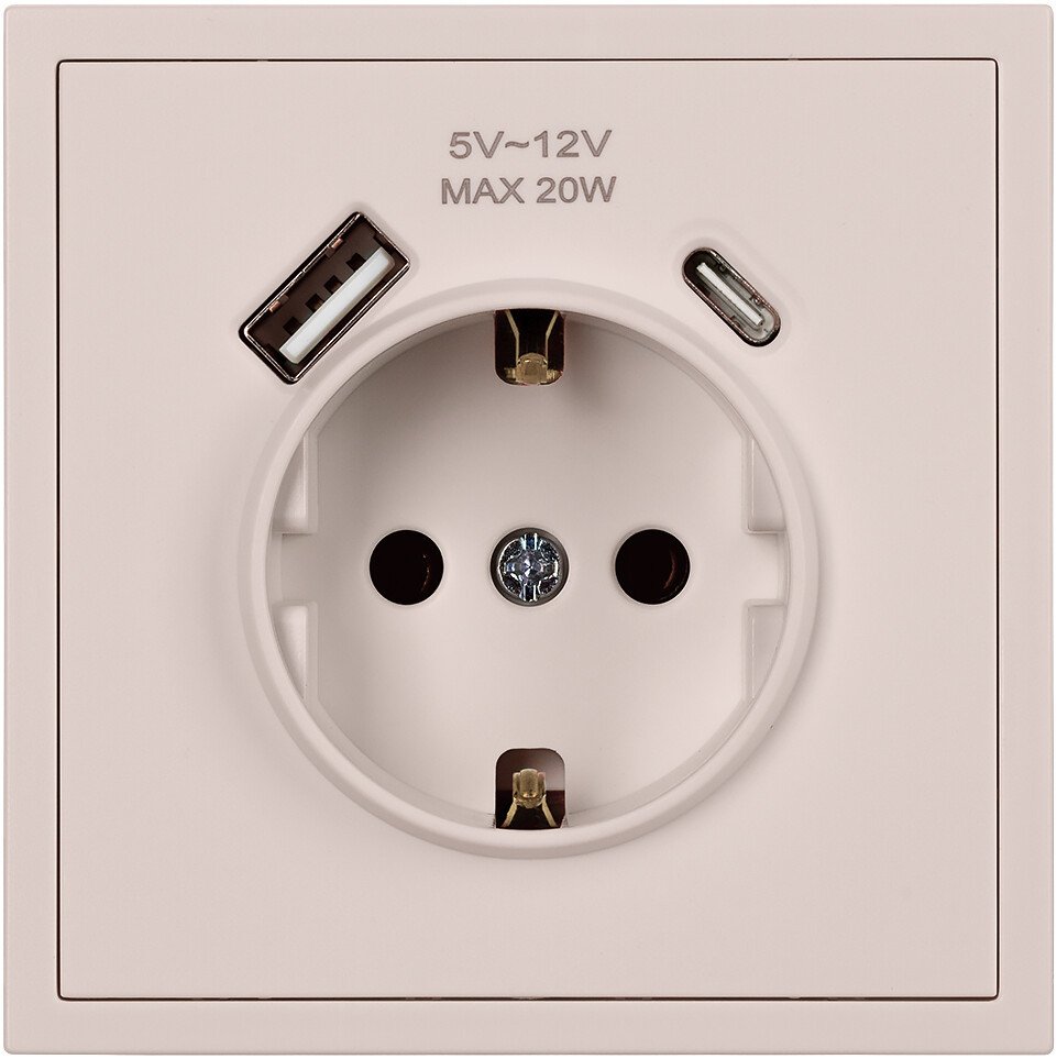 Розетка SmartBuy Капелла SBE-09i-16-S1-USB