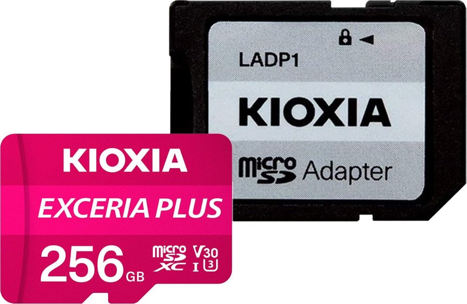 

Карта памяти Kioxia Exceria Plus microSDXC LMPL1M256GG2 256GB (с адаптером)