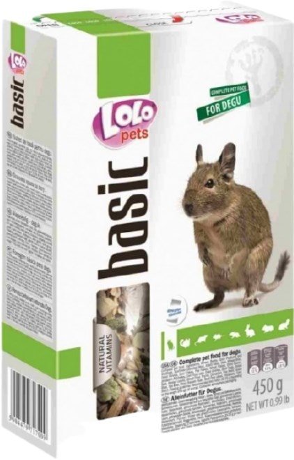 

Корм для грызунов Lolo Pets Basic для дегу LO-71700 450 г