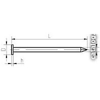 Гвоздь строительный ЕКТ VZ010123