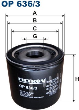 

Масляный фильтр Filtron OP636/3