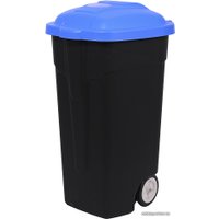 Уличная урна для раздельного сбора мусора Эльфпласт ЕР424 (105 л, черный/синий)