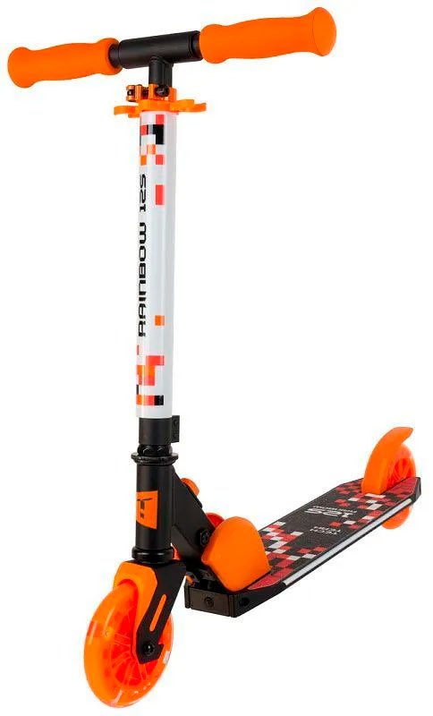 

Двухколесный детский самокат Tech Team Rainbow 125 (черный/оранжевый)