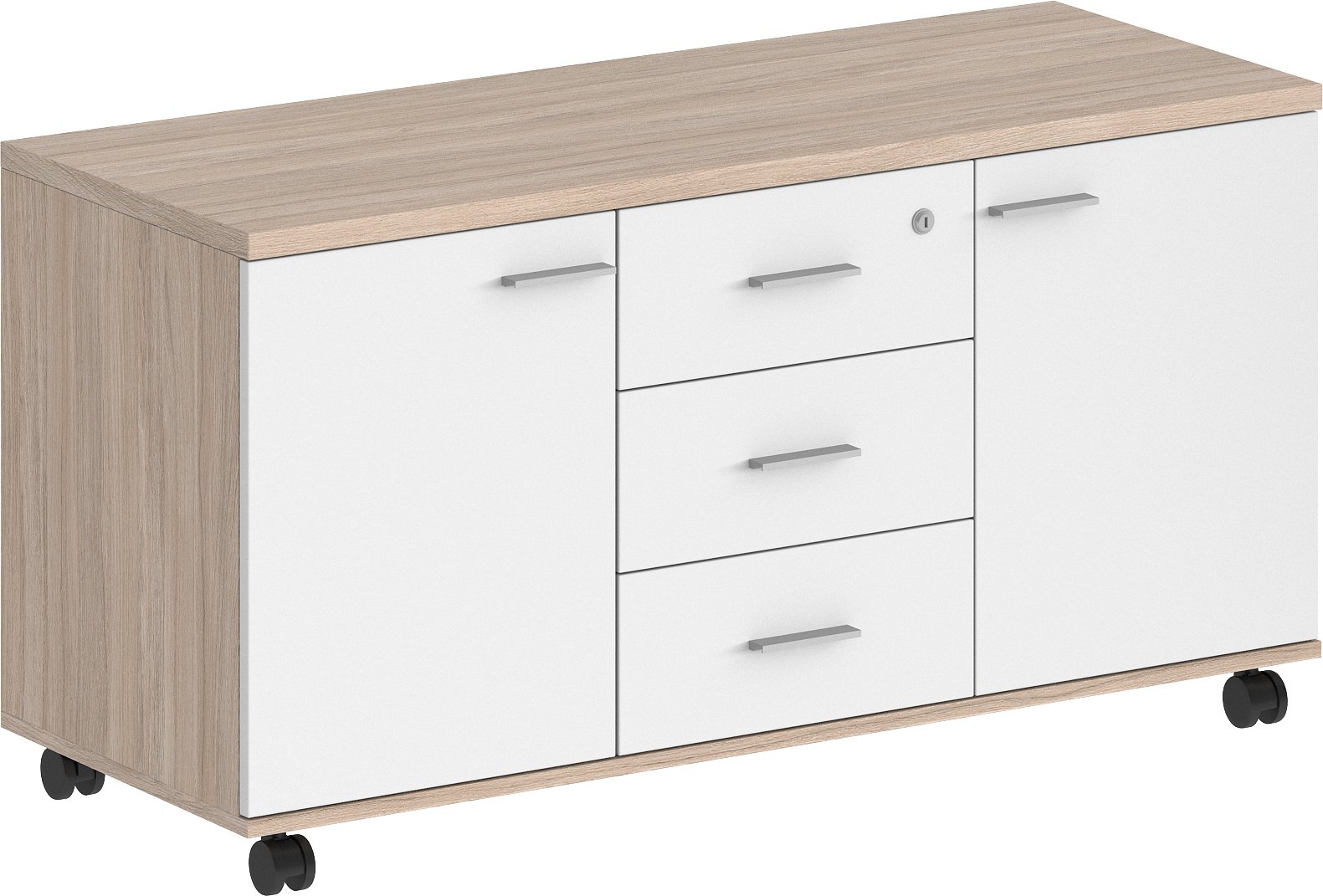 

Комод Norden С 3 ящиками и замком SG.621.OL.WH (дуб светлый/белый)