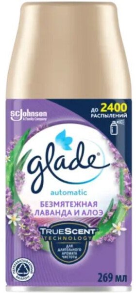 

Автоматический освежитель воздуха Glade Automatic Безмятежная лаванда и алоэ 269 мл
