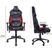Игровое (геймерское) кресло Thermaltake V Comfort (черный/красный)