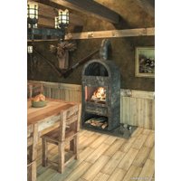 Керамогранит (плитка грес) BELANI Дуб 4 GP палевый 600x150