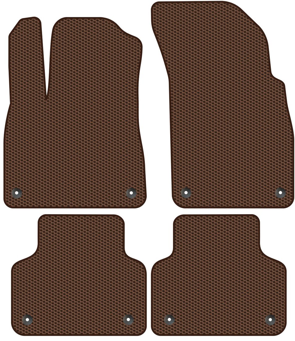 

Комплект ковриков для авто Alicosta Audi Q7 I, II (suv / 4MB, 4M) 2015 - Н.В. (коричневый, сота)