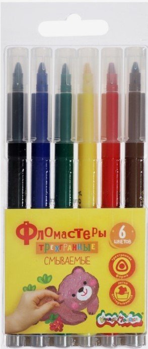 

Фломастеры Каляка-Маляка ФТГКМ06 (6 цв)