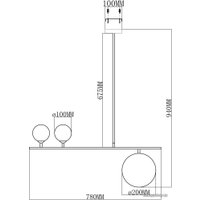 Подвесная люстра Moderli Sheman V6001-3P