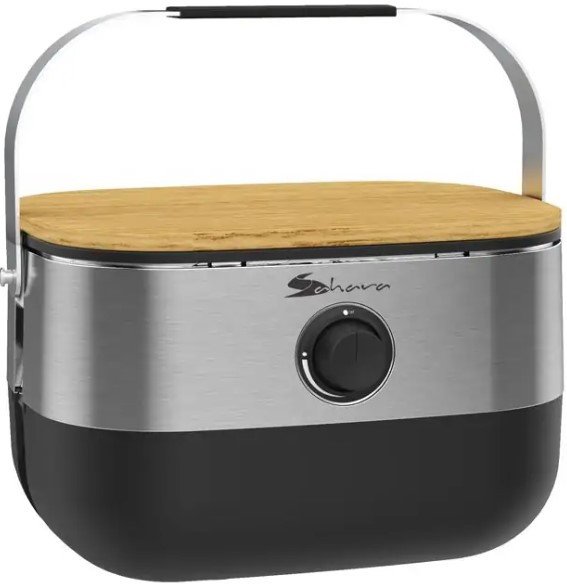 

Портативный газовый гриль Sahara Mini BBQ (серебристый)