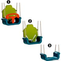 Подвесные качели KBT Growing Type 3in1 PP10 (оранжевый/зеленый/бирюзовый)