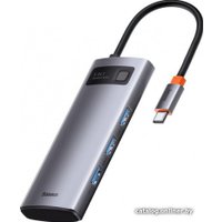 USB-хаб Baseus Metal Gleam Series Multifunctional HUB Type-C Hub Docking Station CAHUB-CX0G