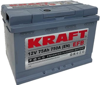 KRAFT EFB 75 R+ (75 А·ч)