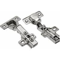 Мебельная петля GTV накладная с доводчиком с ответной планкой H-0 Clipon Эконом в Гродно