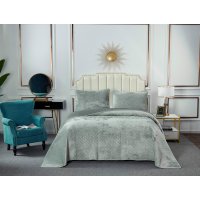 Набор текстиля для спальни Sofi De MarkO Патрисия 160x220 Пок-П-160x220и1 (изумруд 1)