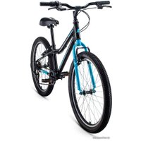 Велосипед Altair MTB HT 24 1.0 2021 (черный/голубой)