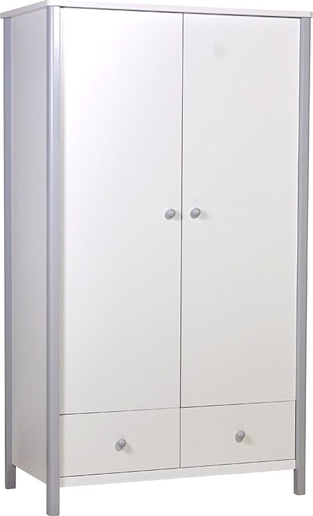 

Шкаф распашной Polini Kids Simple двухсекционный с ящиками 0002770.55 (белый/серый)