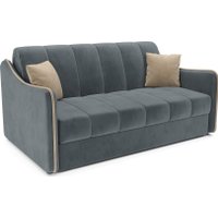 Диван Мебель-АРС аккордеон Давос НПБ 155x200 см M2-114 5-42 (велюр серо-синий HB-178/26)