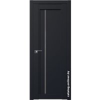 Межкомнатная дверь ProfilDoors 2.70U L 70x200 (черный матовый/стекло графит) в Гродно