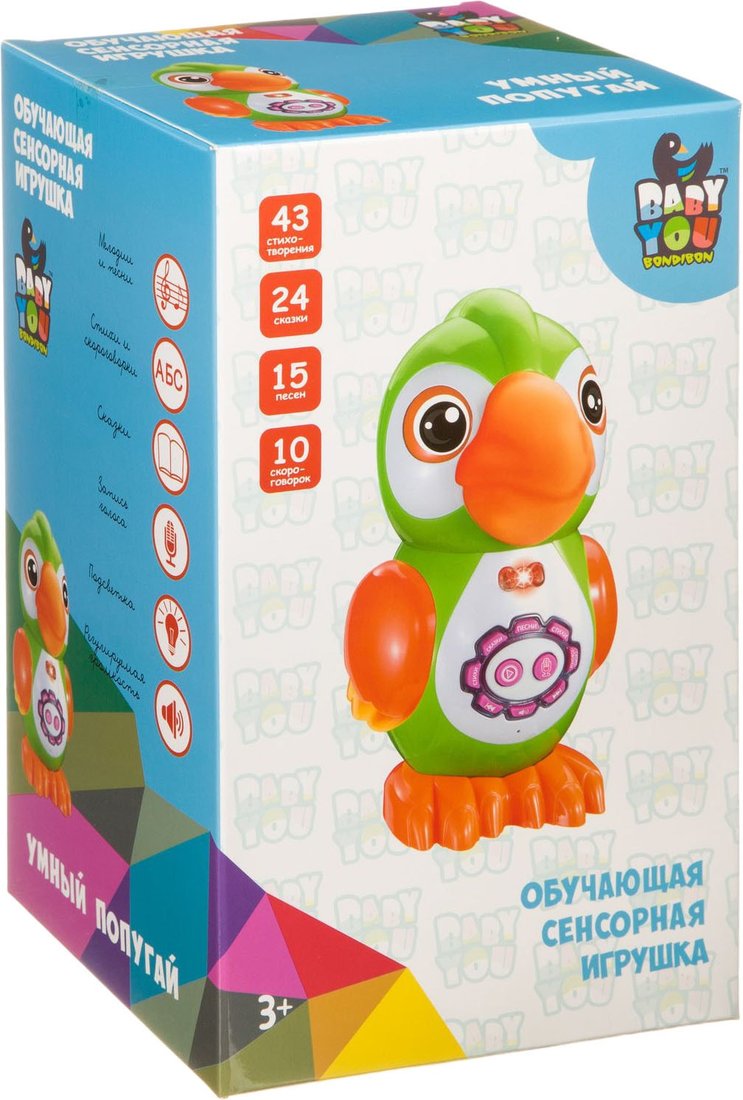 

Развивающая игрушка Bondibon Baby You Умный попугай ВВ4000