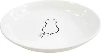 Миска HaisenPet Кошка SN0011-6383 (белый)