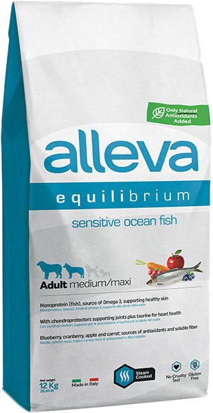 

Сухой корм для собак Alleva Equilibrium Sensitive Ocean Fish Medium/Maxi (с океанической рыбой для средних и крупных пород) 12 кг