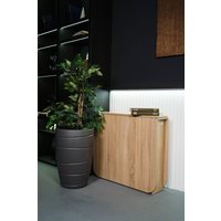 Стол-книга Stoloff Мечта 1600x850 (дуб сонома, опоры складные, углы закругленные с роликами и ручками)