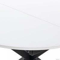 Кухонный стол Мебель Импэкс Leset Капри (черный/стекло белое)