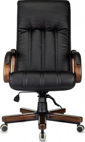 Офисное кресло Бюрократ T-9932Walnut (черный, экокожа)