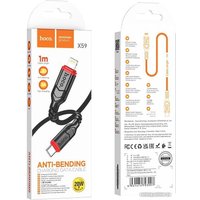Кабель Hoco X59 USB Type-C - Lightning (1 м, черный)